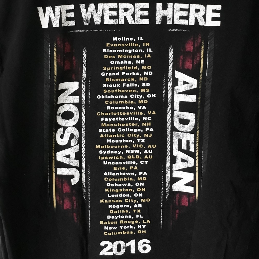 Jason Aldean Tour T-Shirt We Were Here - Picture 6 of 7